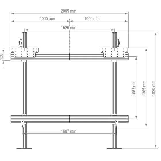 Hagor LED-SBW Samsung IAB 110″ Système de fixation au sol ou mural LED-SBW Samsung IAB 110 pouces, adapté au Samsung IAB 110 pouces