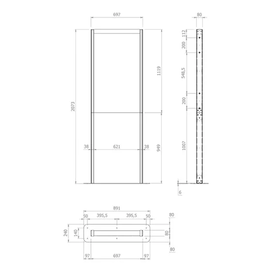 Hagor Support au sol pour Samsung OM46N-D