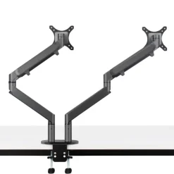 Hagor Support de table Gasliftarm Dual 2x 15-27" | max. VESA 100x100 | Charge réglable 2x 1,5-9kg