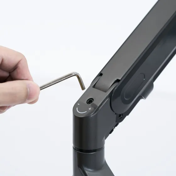 Hagor Support de table Gasliftarm Dual 2x 15-27" | max. VESA 100x100 | Charge réglable 2x 1,5-9kg