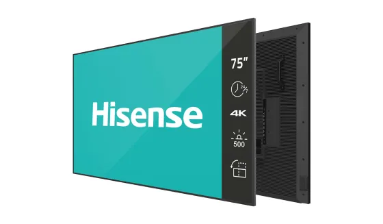 Hisense 75DM66D 75" 4K Digital Signage Display avec fonctionnement 24/7