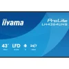 iiyama Écran d'affichage numérique ProLite LH4364UHS-B1AG 4K UHD 43 pouces avec options avancées de contrôle et de connectivité