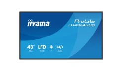 iiyama Écran d'affichage numérique ProLite LH4364UHS-B1AG 4K UHD 43 pouces avec options avancées de contrôle et de connectivité