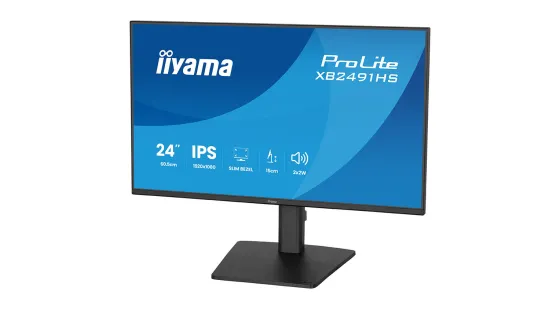 iiyama Écran ProLite XB2491H-B1 de 24 pouces doté d'une dalle IPS, d'un taux de rafraîchissement de 120 Hz et de bords fins sur les quatre côtés