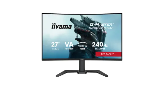 iiyama GCB2784HSU-B1 Écran de jeu incurvé Red Eagle G-MASTER 27 pouces avec socle réglable en hauteur
