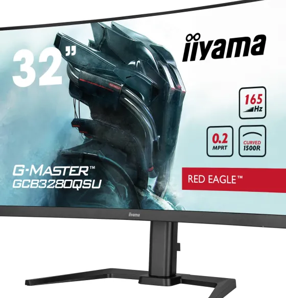 iiyama GCB3280QSU-B1 32" VA Moniteur, 2560 x 1440 QHD / WQHD, 165Hz, 1ms