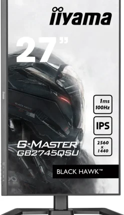 iiyama G-MASTER GB2745QSU-B2 27" IPS Moniteur, 2560 x 1440 QHD / WQHD, 100Hz, 1ms