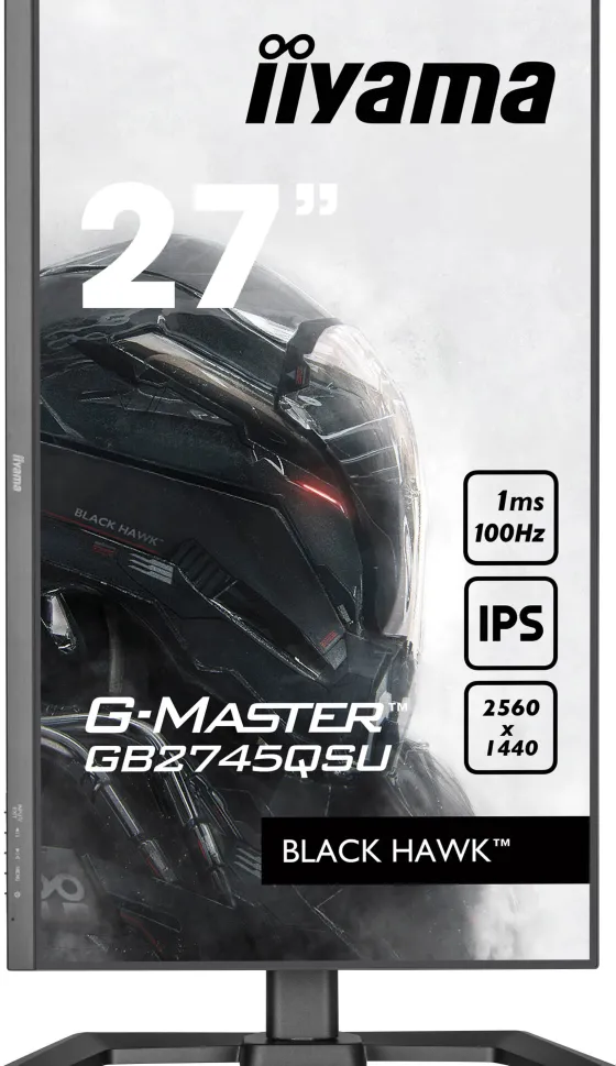 iiyama G-MASTER GB2745QSU-B2 27" IPS Moniteur, 2560 x 1440 QHD / WQHD, 100Hz, 1ms
