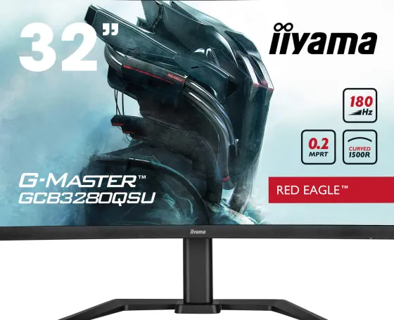 iiyama G-MASTER GCB3280QSU-B2 32" VA Moniteur, 2560 x 1440 QHD / WQHD, 100Hz, 0,2ms