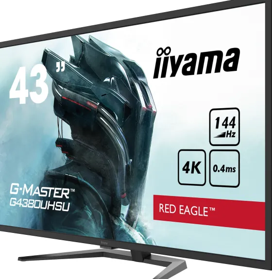 iiyama G-MASTER G4380UHSU-B1 43" VA Moniteur, 3840 x 2160 4K UHD, 144Hz, 0,4ms