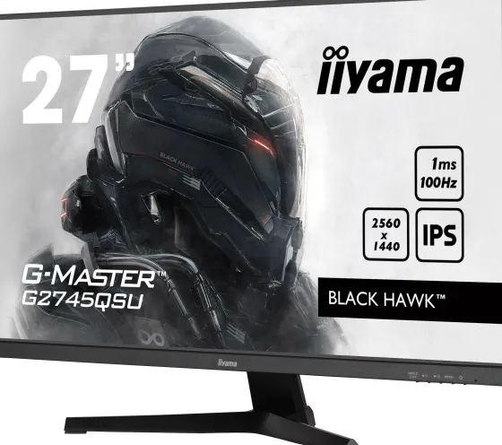 iiyama G2745QSU-B1 - Moniteur IPS 27", 2560 x 1440 QHD / WQHD, 100Hz, 1ms