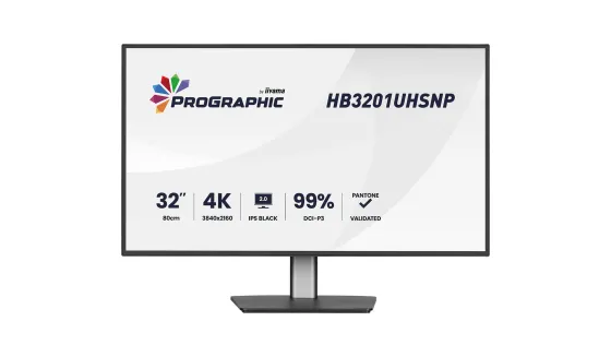 iiyama HB3201 Moniteur ProGraphic 32 pouces 4K UHD pour les concepteurs, les photographes et les créateurs de contenu