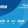 iiyama ProLite LH5575UHS-B2AG écran d'affichage numérique 4K de 55 pouces avec disponibilité 24 heures sur 24, 7 jours sur 7, système d'exploitation Android, fonction de basculement en cas de défaillance du signal et emplacement pour module SDM Intel®