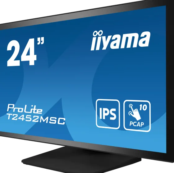 iiyama PROLITE T2452MSC-B1 24" IPS Moniteur, 1920 x 1080 Full HD, 60Hz, 14ms
