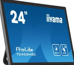 iiyama ProLite T2455MSC-B1 moniteur PCAP multitactile 10 points de 24 pouces avec webcam intégrée et support flexible