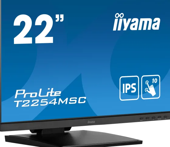 iiyama ProLite T2254MSC-B1AG 22" Touchscreen-Monitor 22" Display tactile