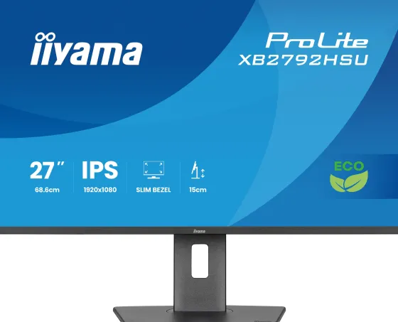 iiyama ProLite XB2792HSU-B1 écran IPS Full HD de 27 pouces avec cadre fin sur les 4 côtés et socle réglable en hauteur