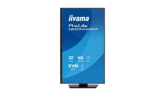 iiyama ProLite XB3294UHSCP-B1 Écran VA 4K 32 pouces avec USB-C (95 W), commutateur KVM et PiP/PbP