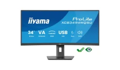 iiyama ProLite XCB3494WQSU-B1 Moniteur incurvé de 34 pouces avec support réglable en hauteur