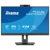 iiyama ProLite XUB2790QSUH-B2 moniteur IPS 27 pouces avec caméra Windows Hello intégrée, microphone et station d'accueil USB-C