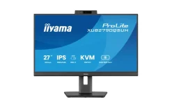 iiyama ProLite XUB2790QSUH-B2 moniteur IPS 27 pouces avec caméra Windows Hello intégrée, microphone et station d'accueil USB-C