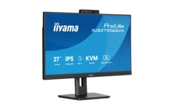 iiyama ProLite XUB2790QSUH-B2 moniteur IPS 27 pouces avec caméra Windows Hello intégrée, microphone et station d'accueil USB-C