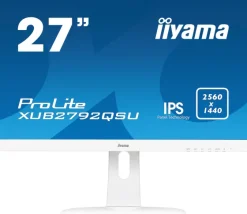 iiyama ProLite XUB2792QSU-W1 26,8" IPS Moniteur, 2560 x 1440 QHD / WQHD, 75Hz, 5ms