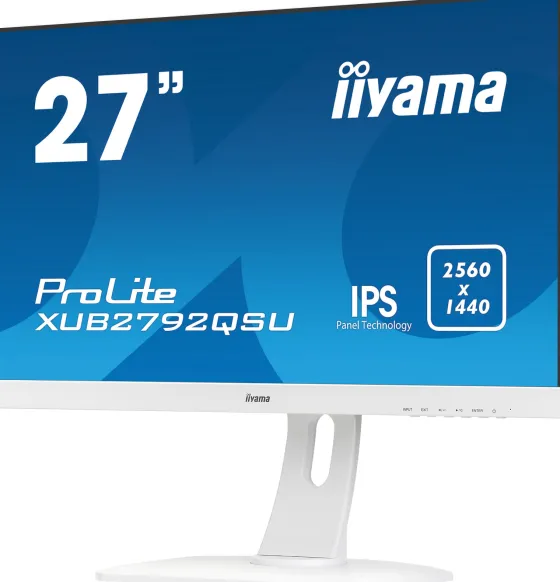 iiyama ProLite XUB2792QSU-W1 26,8" IPS Moniteur, 2560 x 1440 QHD / WQHD, 75Hz, 5ms