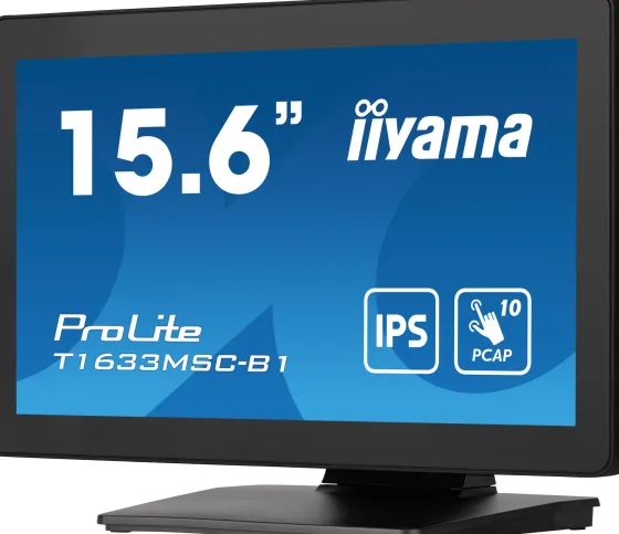 iiyama T1633MSC-B1 - Moniteur IPS 16", 1920 x 1080 Full HD, 68Hz, 5ms
