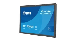 iiyama T2455MSC-B2 Écran multitactile ProLite de 24 pouces avec dalle en verre bord à bord, webcam intégrée et socle modulable