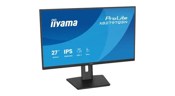 iiyama XB2797QSN-B1 Écran ProLite 27 pouces QHD avec station d'accueil USB-C et port LAN