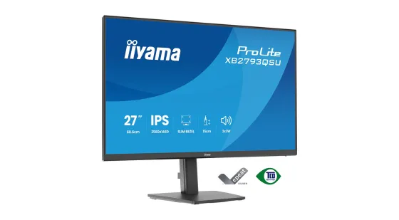 iiyama XB2793QSU-B1 Écran ProLite 27 pouces doté d'une dalle IPS, d'une résolution QHD, d'un socle ergonomique et d'un concentrateur USB