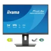 iiyama XB2495WSU-B1 Écran IPS ProLite de 24 pouces doté d'un cadre fin sur les quatre côtés et d'un socle réglable en hauteur sur 150 mm