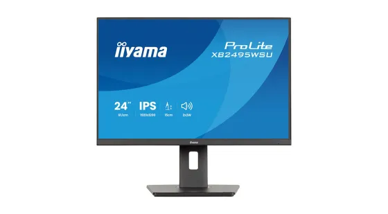 iiyama XB2495WSU-B1 Écran IPS ProLite de 24 pouces doté d'un cadre fin sur les quatre côtés et d'un socle réglable en hauteur sur 150 mm