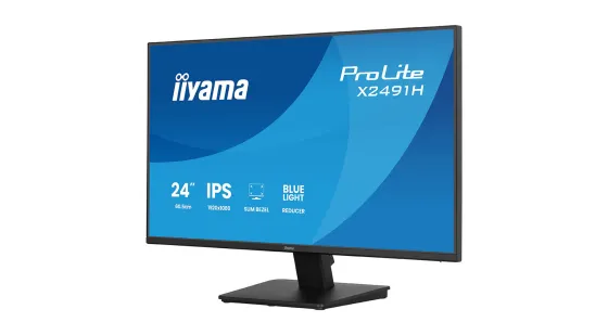 iiyama X2491H-B1 Écran IPS de 24 pouces avec un taux de rafraîchissement de 120 Hz et des technologies de protection des yeux