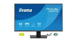 iiyama X2491H-B1 Écran IPS de 24 pouces avec un taux de rafraîchissement de 120 Hz et des technologies de protection des yeux