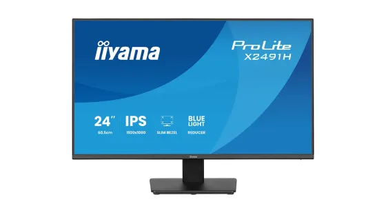 iiyama X2491H-B1 Écran IPS de 24 pouces avec un taux de rafraîchissement de 120 Hz et des technologies de protection des yeux