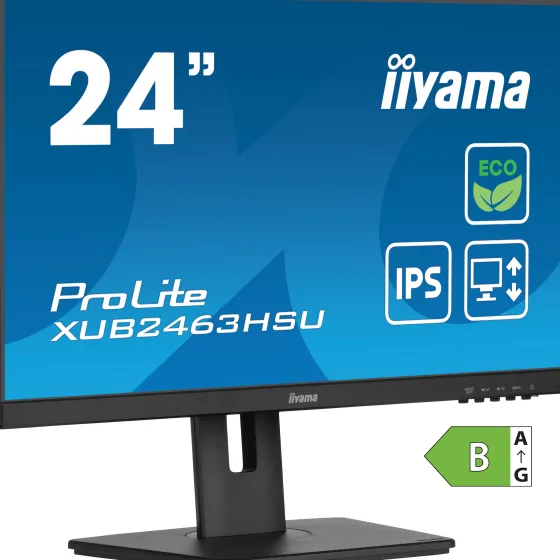 iiyama XUB2463HSU-B1 - Moniteur IPS 24", 1920 x 1080 Full HD, 100Hz, 3ms