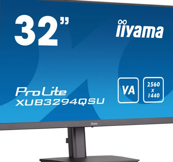 iiyama XUB3294QSU-B1 32" VA Moniteur, 2560 x 1440 QHD / WQHD, 75Hz, 4ms
