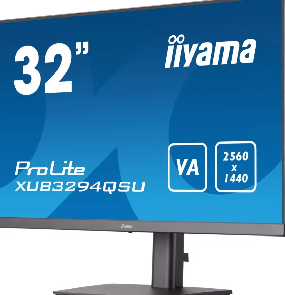 iiyama XUB3294QSU-B1 32" VA Moniteur, 2560 x 1440 QHD / WQHD, 75Hz, 4ms