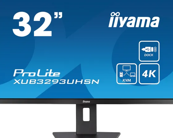 iiyama XUB3293UHSN-B5 32" IPS Moniteur, 3840 x 2160 4K UHD, 60Hz, 4ms