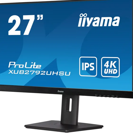 iiyama XUB2792UHSU-B5 27" IPS Moniteur, 3840 x 2160 4K UHD, 60Hz, 4ms