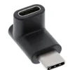 InLine Adaptateur USB 3.1, type C mâle vers C femelle, coudé haut/bas (Gen.2)