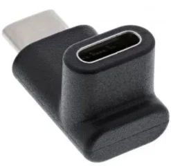 InLine Adaptateur USB 3.1, type C mâle vers C femelle, coudé haut/bas (Gen.2)