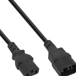 Inline câble d'alimentation, C13 vers C14, noir, 5 m