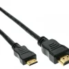 InLine HDMI Mini câble, High Speed HDMI Câble, A vers C, noir 10m