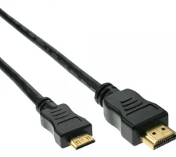 InLine HDMI Mini câble, High Speed HDMI Câble, A vers C, noir 10m