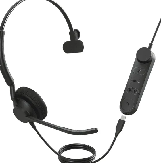 Jabra Engage 50 II Link, mono, USB-C, UC - Micro-casque mono filaire certifié pour les plateformes UC