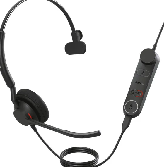 Jabra Engage 50 II Link, mono, USB-A, MS - Micro-casque mono filaire certifié pour Microsoft Teams
