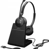 Jabra Engage 55 SE - DECT, USB-C - casque sans fil double certifié pour Microsoft Teams | avec support de charge